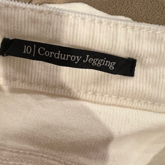 Talbots Corduroy Jeggings Winter White NWT Size 10 - Picture 7 of 11